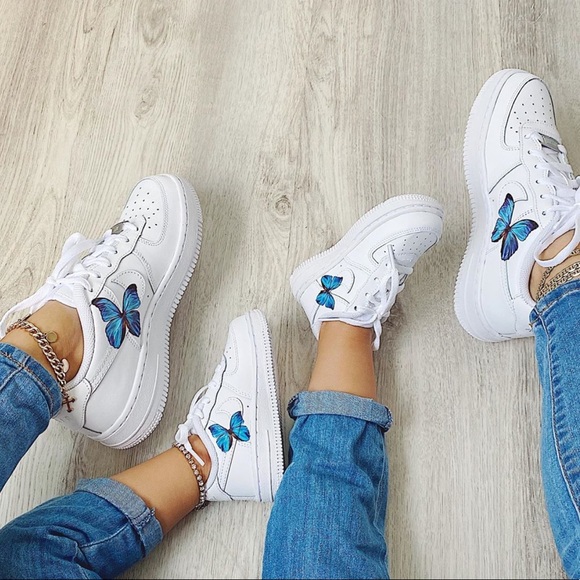 Nike custom butterfly 🦋 air force 1 sneakers - Picture 4 of 6